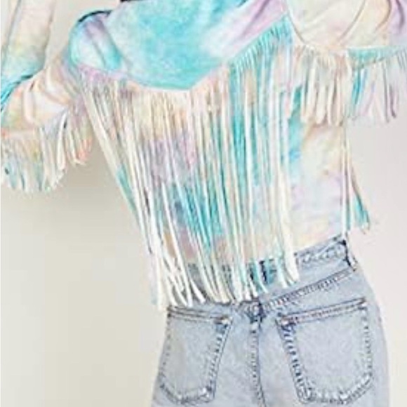 Blank NYC Go Loco Vegan Leather Jacket with Fringe - Picture 2 of 5